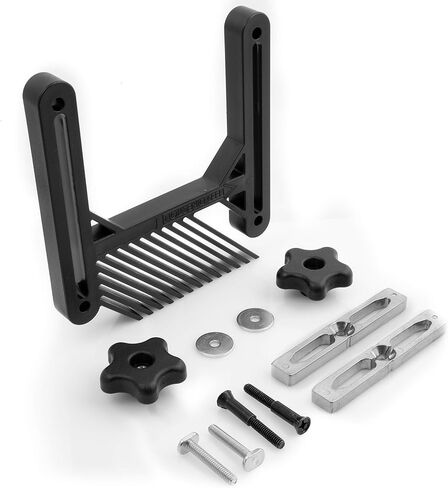 Fulton Single Deluxe Featherboard with Aluminum Miter Lock Bar and T Bolt Hardware for Track or Miter Slot Mounting Ideal for Table Saws Router Tables and Band Saws in Saudi Arabia