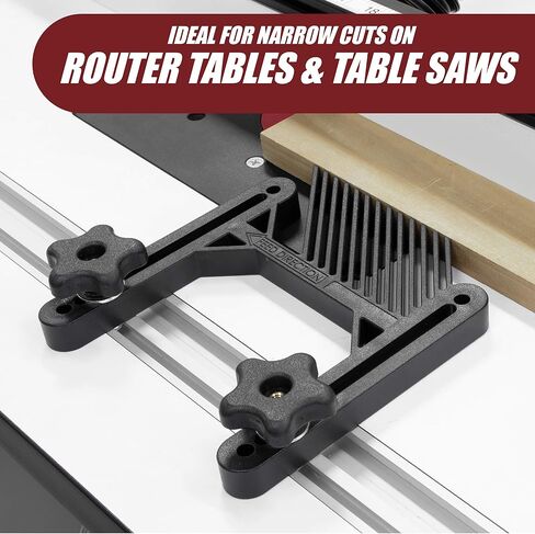 Fulton Single Deluxe Featherboard with Aluminum Miter Lock Bar and T Bolt Hardware for Track or Miter Slot Mounting Ideal for Table Saws Router Tables and Band Saws in Saudi Arabia