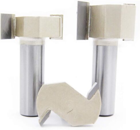 TIDEWAY 1/2" Shank 5/8" Cutting Edge Router Table For Edge Shaping/Squaring Or Slotting Woodworking,T Slot Router Bit in Kuwait