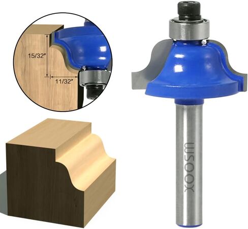 WSOOX لقمة توجيه Ogee الرومانية الكلاسيكية بنسبة 1/4 بوصة لقمة صب معمارية لصنع الأثاث العتيق in Kuwait