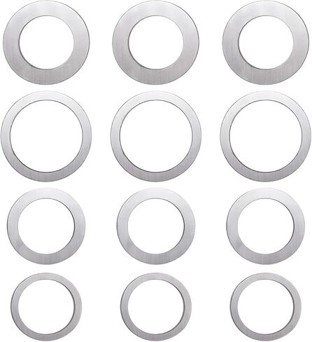 مجموعة حلقات محول شفرة المنشار، جلبة المنشار، طاحونة زاوية، حشية تحويل الفتحة الداخلية 25.4 إلى 20 مم، 25.4 إلى 16 مم، 22.23 إلى 16 مم، 20 إلى 16 مم (12/عبوة) in Kuwait