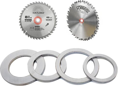 مجموعة حلقات محول شفرة المنشار، جلبة المنشار، طاحونة زاوية، حشية تحويل الفتحة الداخلية 25.4 إلى 20 مم، 25.4 إلى 16 مم، 22.23 إلى 16 مم، 20 إلى 16 مم (12/عبوة) in Kuwait