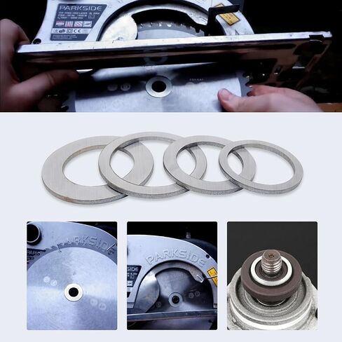 مجموعة حلقات محول شفرة المنشار، جلبة المنشار، طاحونة زاوية، حشية تحويل الفتحة الداخلية 25.4 إلى 20 مم، 25.4 إلى 16 مم، 22.23 إلى 16 مم، 20 إلى 16 مم (12/عبوة) in Kuwait