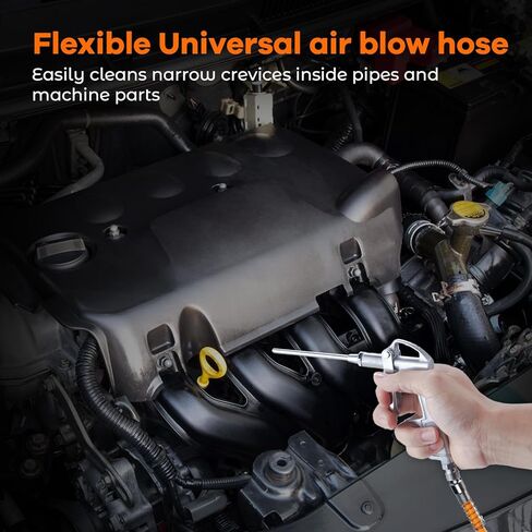 مسدس منفاخ هواء من بي إن تي جرين، أدوات هواء للضاغط مع فوهة تدفق هواء نحاسية قابلة للتعديل و2 وصلة تدفق هواء فولاذية للتنظيف المنزلي، وعمليات النفخ، واستخدام السيارة. إلخ in Kuwait