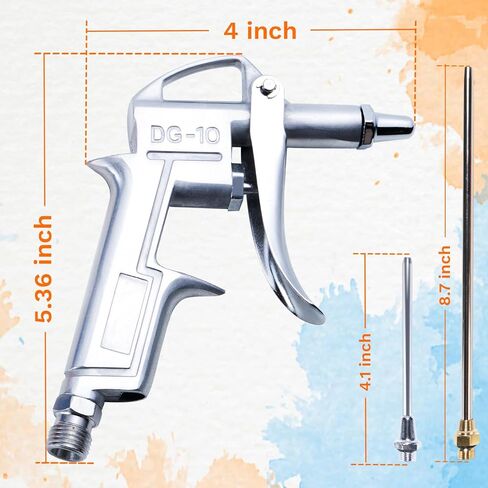 مسدس منفاخ هواء من بي إن تي جرين، أدوات هواء للضاغط مع فوهة تدفق هواء نحاسية قابلة للتعديل و2 وصلة تدفق هواء فولاذية للتنظيف المنزلي، وعمليات النفخ، واستخدام السيارة. إلخ in Kuwait