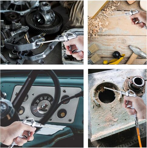 مسدس منفاخ هواء من بي إن تي جرين، أدوات هواء للضاغط مع فوهة تدفق هواء نحاسية قابلة للتعديل و2 وصلة تدفق هواء فولاذية للتنظيف المنزلي، وعمليات النفخ، واستخدام السيارة. إلخ in Kuwait