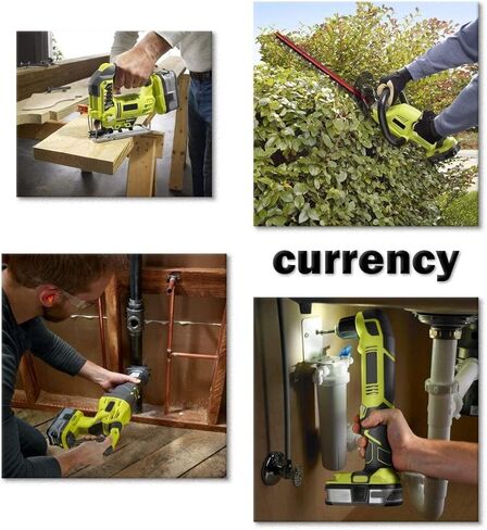 2 حزمة 3.6Ah 18V P102 استبدال البطارية لبطارية Ryobi 18 فولت وشاحن كومبو استبدال لبطارية Ryobi 18 فولت ومحطة شحن شاحن P117 المتوافقة مع مجموعة أدوات بدء التدريبات Ryobi 18 فولت in Kuwait