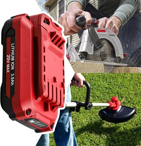 2 Pack 20V 3.0Ah Replacement for Craftsman V20 Lithium Ion Battery, Compatible with Craftsman 20 Volt Battery MAX CMCB205 CMCB204 CMCB206 CMCB202 CMCB201 20 Volt Cordless Power Tools (LED Indicator) in Saudi Arabia