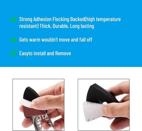 200 قطعة من ورق الصنفرة المتأرجح متعدد المهام، 150 قطعة من ورق الصنفرة المثلث مقاس 3-1/8 بوصة لمنصات الصنفرة المثلثة 30 قطعة لكل قطعة، 50 قطعة من ورق الصنفرة الإصبعي 10 قطع لكل واحدة، متنوعة 60/80/120/180/240 حبيبة in Kuwait