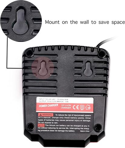 Lilocaja 12V M12 Charger Replacement for Milwaukee M12 Charger 48-59-2401, Compatible with Milwaukee M12 Lithium 12V XC Battery 48-11-2402 48-11-2411 48-11-2412 48-11-2420 48-11-2460 in Kuwait