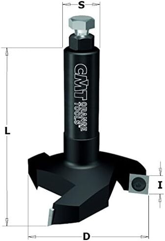 CMT 663.004.11 Insert Carbide Spoilboard surfacing router Bit with 2-3/8" Diameter and 12mm x 50mm Shank in Saudi Arabia