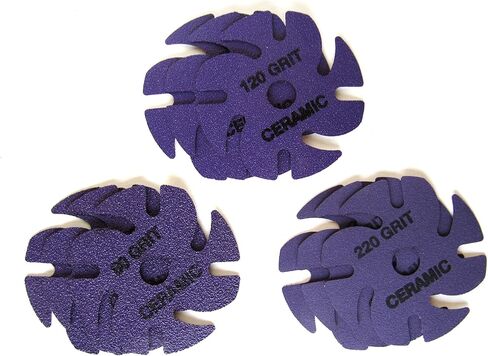 مجموعة أقراص JoolTool 3M المكونة من 9 قطع من السيراميك باللون الأرجواني المكشكش، السيراميك، قطر 7.62 سم in Kuwait