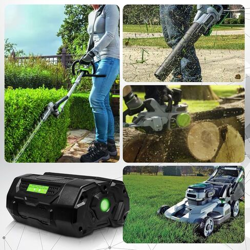56V 5000mAh High Capacity Replacement Battery Compatible with EGO BA2800 BA4200T BA4200 BA1400 BA2800T BA5600T Lithium ion Battery ( 1 Pack 5.0Ah Replacement for EGO 56V Cordless Power Tool)(Black) in Saudi Arabia