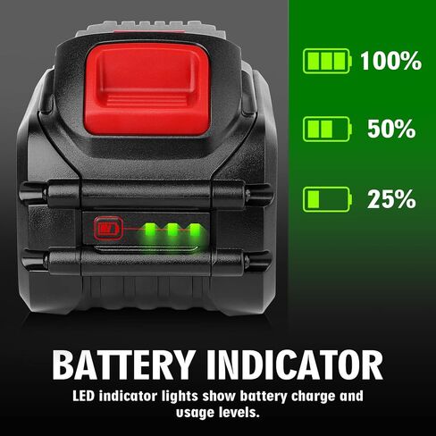 JIALIPOK DCB606 12.0Ah Replacement for Dewalt FlexVolt 20V/60V MAX Battery, Compatible with Dewalt 20V/60V MAX DCB606-2 DCB609 DCB612 DCB200 Cordless Power Tools Lithium-Ion Batteries and Chargers in Kuwait