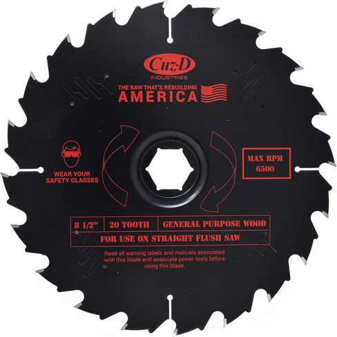 CUZ-D INDUSTRIES CARBIDE TIP SAW BLADE - 40 سن شفرات منشار مستقيمة ممتازة، غير لاصقة، عجلة قطع خشبية للأغراض العامة، عجلات منشار دائري، 8.5 بوصة in Saudi Arabia