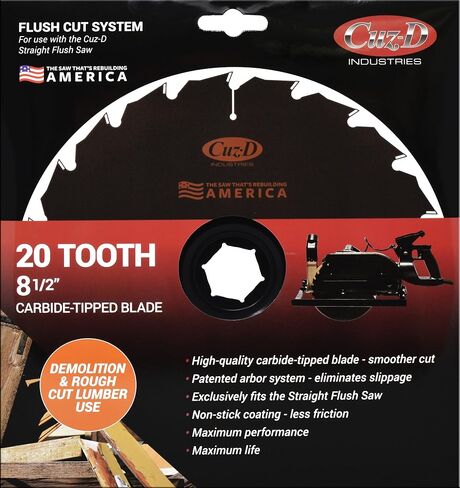 CUZ-D INDUSTRIES CARBIDE TIP SAW BLADE - 40 سن شفرات منشار مستقيمة ممتازة، غير لاصقة، عجلة قطع خشبية للأغراض العامة، عجلات منشار دائري، 8.5 بوصة in Saudi Arabia