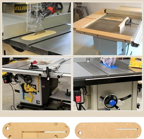 ANTOBLE 3Pcs Zero Clearance Insert Throat Plate Fits for Delta 36-725, 36-725T2, 36-5152, 36-5000, 36-5000T2 Table Saws in Saudi Arabia