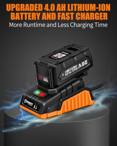 مجموعة طاحونة زاوية لاسلكية مقاس 4-1/2 بوصة من موقع العمل مع بطارية 4.0 أمبير in Kuwait