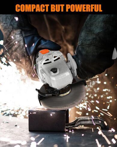 مجموعة طاحونة زاوية لاسلكية مقاس 4-1/2 بوصة من موقع العمل مع بطارية 4.0 أمبير in Kuwait