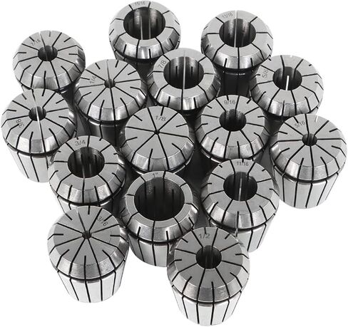 findmall 17Pcs MT3 Shank ER40 Chuck Spring Collet Chuck Set with Collets 1/8 Inch-1 Inch Set and Box Fit for CNC Engraving Machine and Milling Lathe Tool in Saudi Arabia
