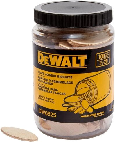 DEWALT, DW6825, Tube Biscuits - Size 20 in Saudi Arabia