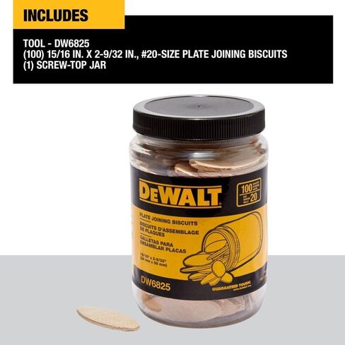 DEWALT, DW6825, Tube Biscuits - Size 20 in Saudi Arabia