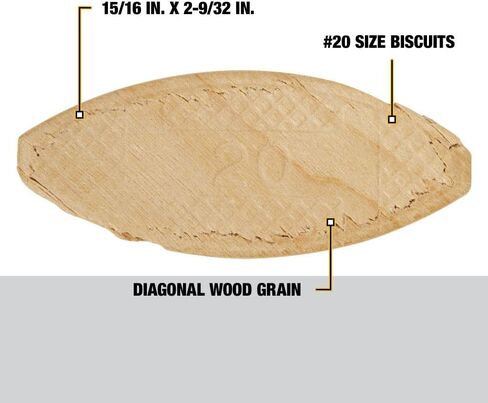 DEWALT, DW6825, Tube Biscuits - Size 20 in Saudi Arabia
