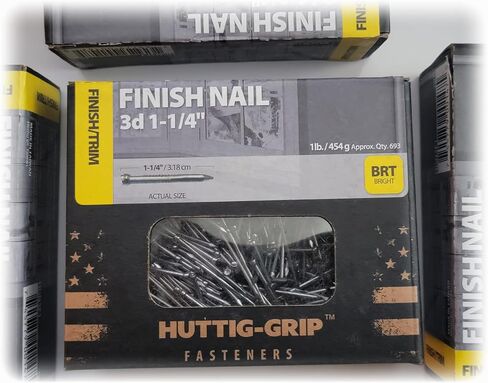 Finish Nail 3d 1-1/4 HUTTIG-GRIP FASTENERS BRT BRIGHT in Saudi Arabia