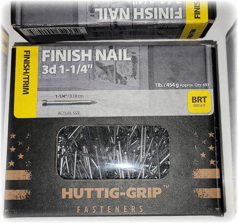 Finish Nail 3d 1-1/4 HUTTIG-GRIP FASTENERS BRT BRIGHT in Saudi Arabia