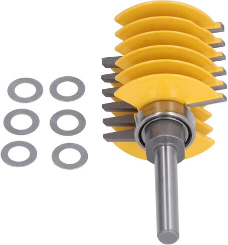 8mm Shank Finger Joint Router Bit, 2 Teeth Adjustable 46mm Cutter Head Cutting Tool for Woodworking in Kuwait