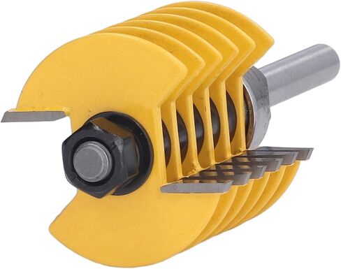 8mm Shank Finger Joint Router Bit, 2 Teeth Adjustable 46mm Cutter Head Cutting Tool for Woodworking in Kuwait