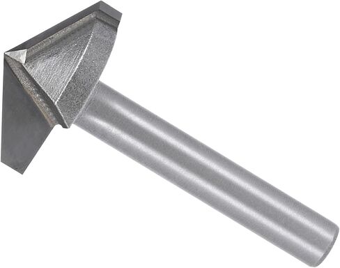 CoCud V Groove Router Bit, 22mm Cutting Diameter 6mm Shank 120 Degree, Carbide Tip V Grooving Bit - (Applications: for Woodworking Grooves Making), 1-Piece in Saudi Arabia