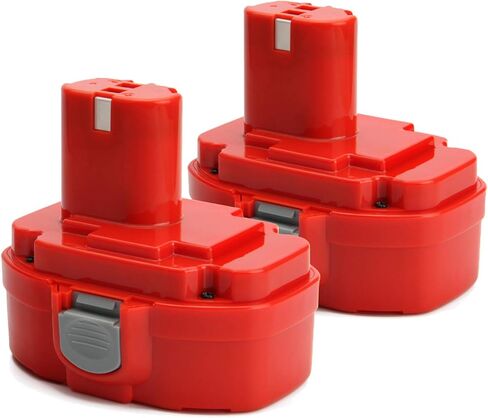 CREABEST 2 Pack 18V 3500mAh Ni-MH Compatible with Makita Replacement Battery 1833 PA18 1822 1823 1834 1835 192826-5 192827-3 192829-9 193159-1 193140-2 193102-0 194105-7 4334D 5026DA 5036DA 5046DA in Saudi Arabia