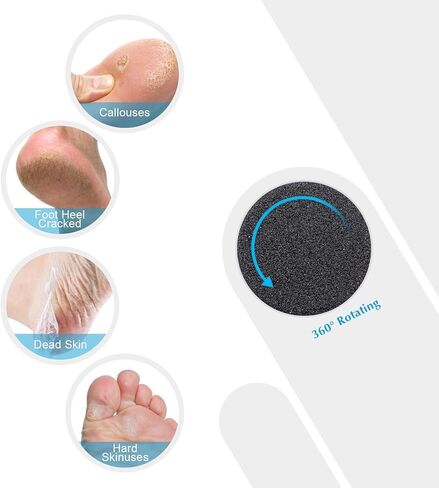 NMKL38 50 قطعة من أقراص الصنفرة البديلة ذاتية اللصق من ورق الصنفرة لأداة إزالة مسامير القدم الكهربائية (#120) in Kuwait