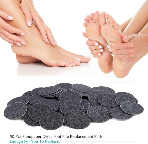 NMKL38 50 قطعة من أقراص الصنفرة البديلة ذاتية اللصق من ورق الصنفرة لأداة إزالة مسامير القدم الكهربائية (#120) in Kuwait