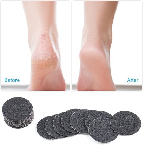 NMKL38 50 قطعة من أقراص الصنفرة البديلة ذاتية اللصق من ورق الصنفرة لأداة إزالة مسامير القدم الكهربائية (#120) in Kuwait