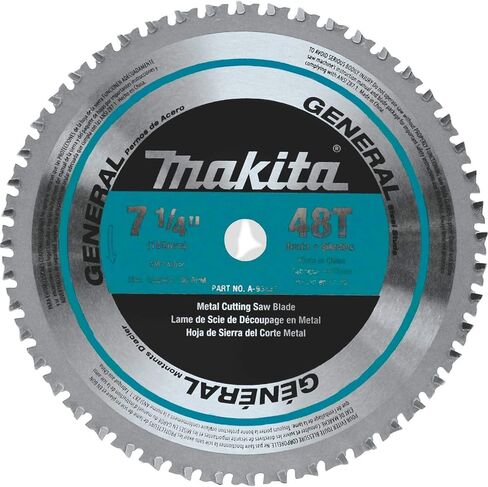 Makita A-93837 7-1/4-Inch 48-Teeth Carbide Metal Cutting Blade, Silver in Saudi Arabia