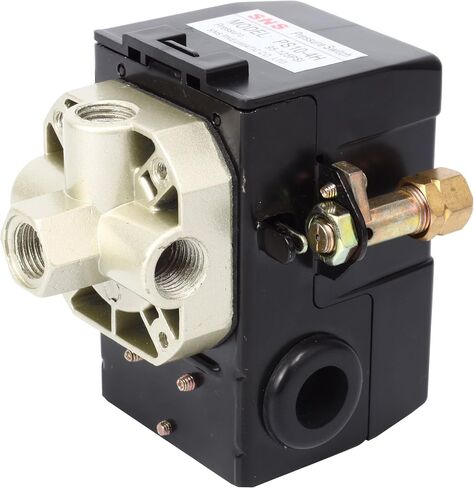 SNS مفتاح ضغط التحكم 95-125psi 4 منافذ شديدة التحمل 20 أمبير لضاغط الهواء PS10-4H1 in Kuwait