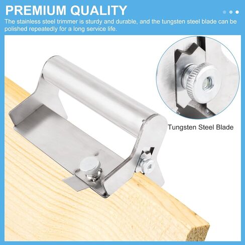 YUCHENGTECH Edge Banding Trimmer Manual Trimming Woodworking Tool Veneer Edge Cutter Tools with Tungsten Carbide Blades Right Angle Arc 2 in 1（Upgraded Version） in Saudi Arabia