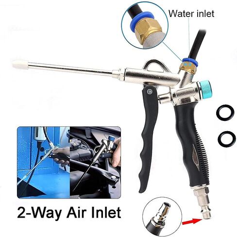 SI FANG 2 Way Air Blow Gun with Adjustable Air Flow and Detachable Extended Nozzle, Powerful Industrial Air Compressor Blower Gun Pneumatic Tool for Blowing Dust, Water, Powder, Debris etc. in Saudi Arabia