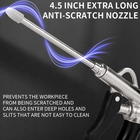 SI FANG 2 Way Air Blow Gun with Adjustable Air Flow and Detachable Extended Nozzle, Powerful Industrial Air Compressor Blower Gun Pneumatic Tool for Blowing Dust, Water, Powder, Debris etc. in Saudi Arabia