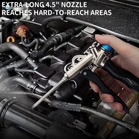 SI FANG 2 Way Air Blow Gun with Adjustable Air Flow and Detachable Extended Nozzle, Powerful Industrial Air Compressor Blower Gun Pneumatic Tool for Blowing Dust, Water, Powder, Debris etc. in Saudi Arabia