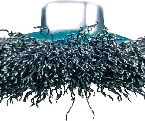 ماكيتا قطعة واحدة - فرشاة سلكية مجعدة مقاس 4 بوصة للمطاحن - مكيف خفيف للمعادن - 4 بوصة × 5/8 بوصة | 11 UNC in Kuwait