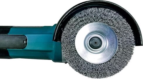 ماكيتا قطعة واحدة - فرشاة سلكية مجعدة مقاس 4 بوصة للمطاحن - مكيف خفيف للمعادن - 4 بوصة × 5/8 بوصة | 11 UNC in Kuwait