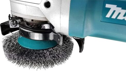 ماكيتا قطعة واحدة - فرشاة سلكية مجعدة مقاس 4 بوصة للمطاحن - مكيف خفيف للمعادن - 4 بوصة × 5/8 بوصة | 11 UNC in Kuwait