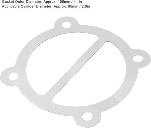 10Pcs Air Compressor Head Gasket Kit, 65 Aluminum Gasket Replacement for 65mm Diameter Cylinder in Saudi Arabia