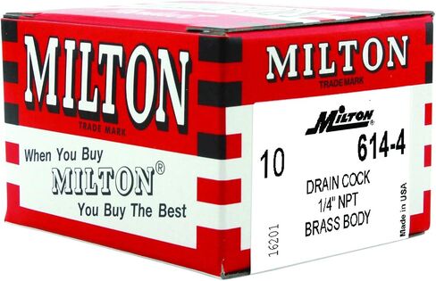 Milton s-614-4 1/4" Drain Cock, 2/cd in Saudi Arabia
