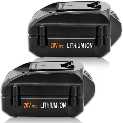 2 حزمة 6.0 أمبير WA3578 بديل لبطارية Worx 20 فولت متوافقة مع بطارية ليثيوم Worx 20 فولت WA3578 WA3525 WA3520 WA3575 WG151s WG155s WG251s WG540s WG890 WG891 WG255s WG545s أدوات كهربائية لاسلكية in Kuwait