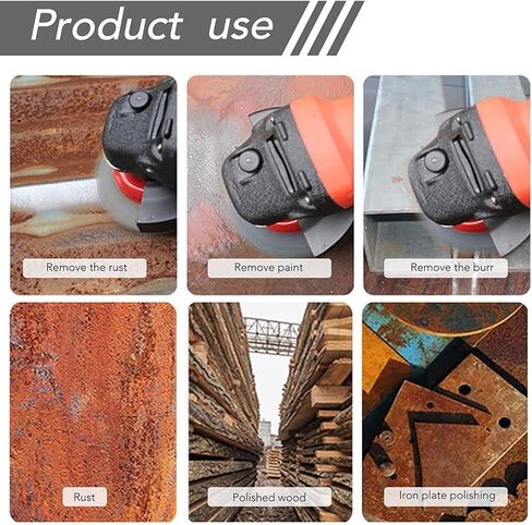 فرشاة كأس سلكية معقودة من Mixiflor مكونة من قطعتين لمطاحن الزوايا، 5/8 بوصة - 11 شجرة ملولبة، عجلة أسلاك من الفولاذ الكربوني 0.02 بوصة لمطحنة الزوايا، لإزالة الصدأ in Kuwait