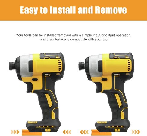 Bonadget 10Pack Tool Holder Wall Mount Compatible with Dewalt 20V 12V Tool Holder for Wall Mount Drill Tool Holder Yellow with Screws in Kuwait